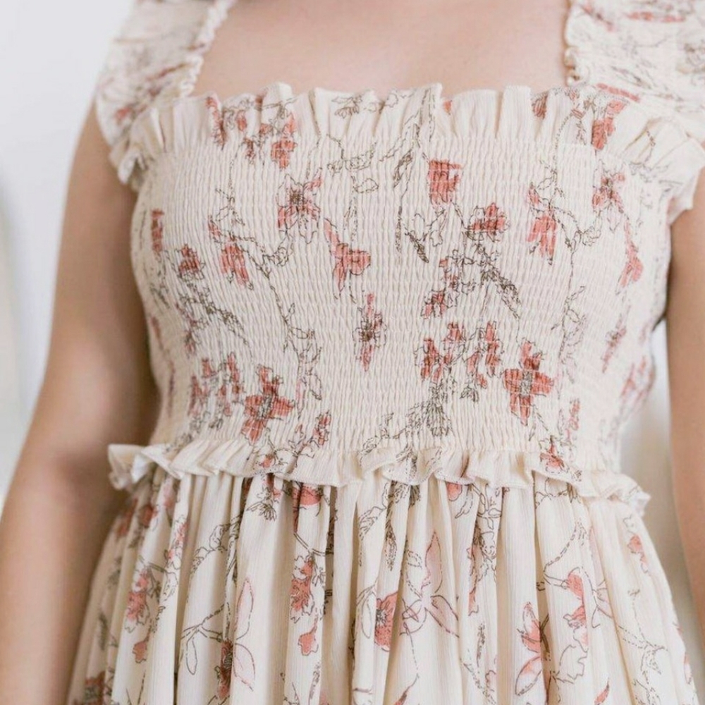 LAST 1 ! Jacquie The Label Feminine Ivory Maxi Dress - Picture 8 of 11